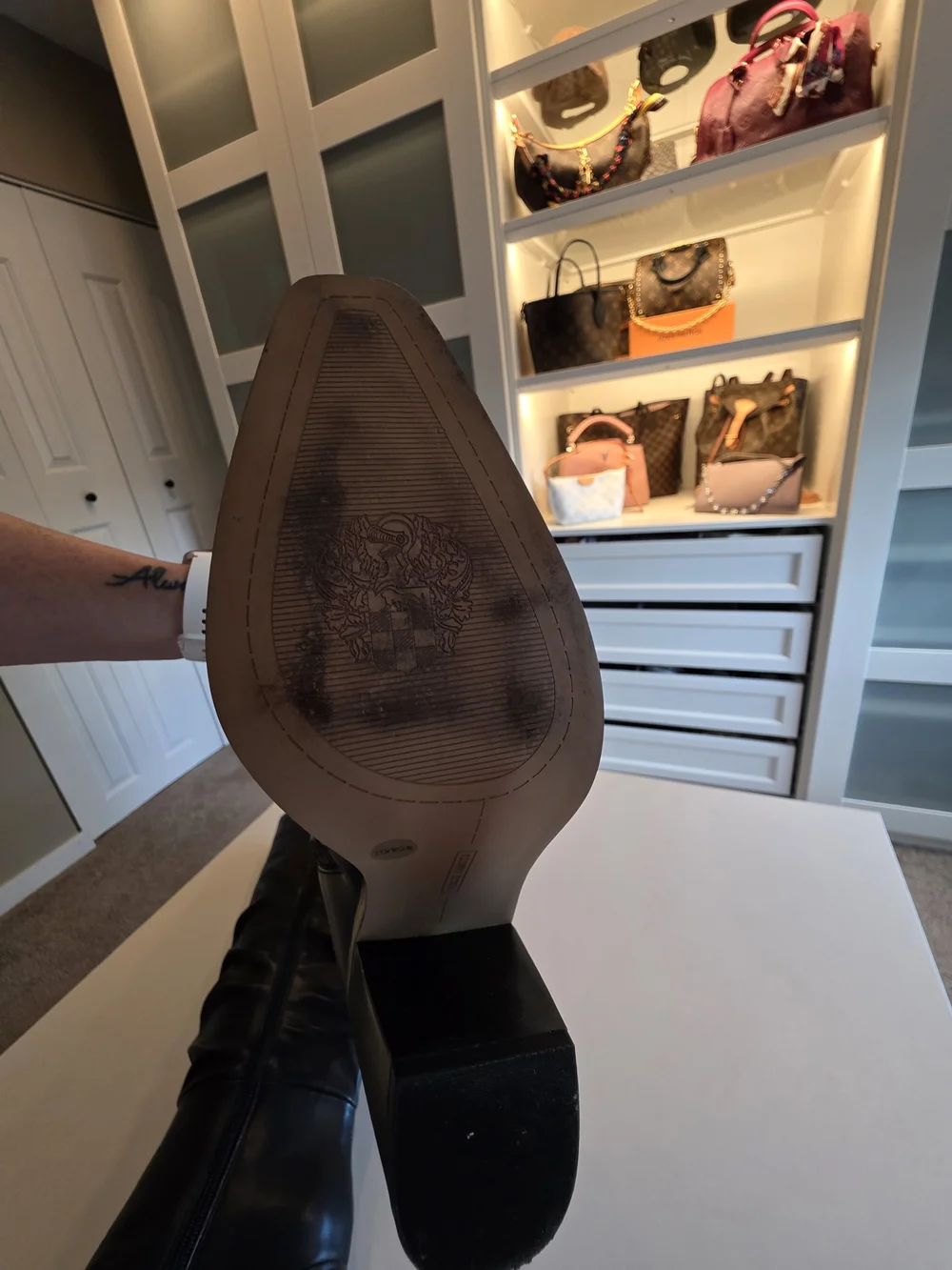 Vince Camuto Aprine Leather Boot -Sz 7.5